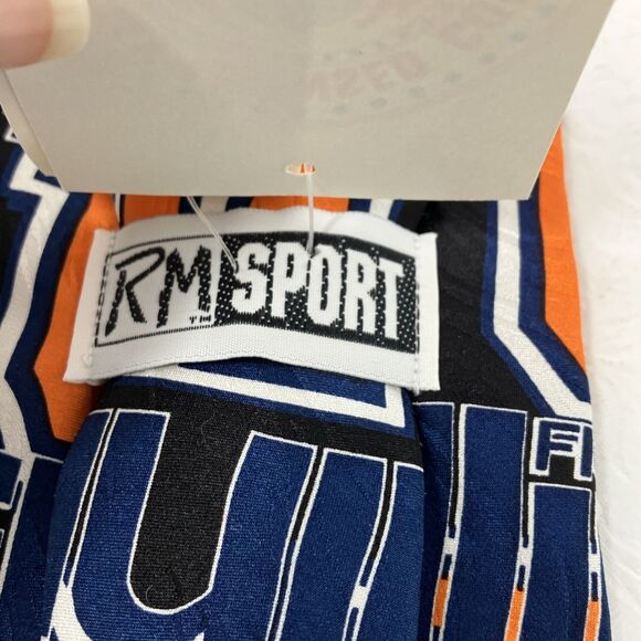 NWT University Of Illinois Fighting Illini Chief Silk Tie UIUC Orange Blue VTG - Picture 5 of 7